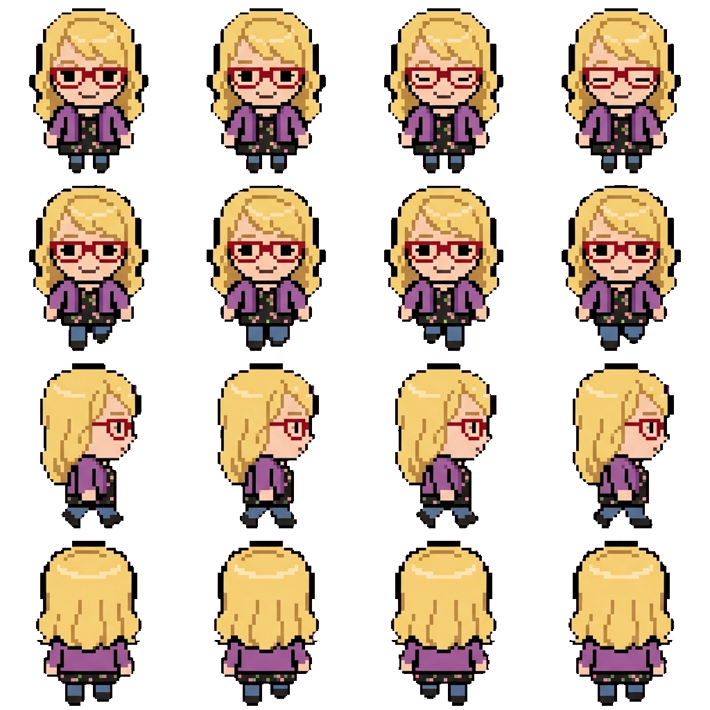 Bernadette Maryann Rostenkowski Wolowitz movement sprite