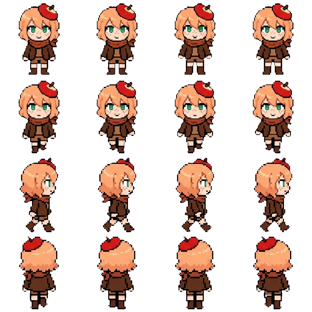 Melanie movement sprite