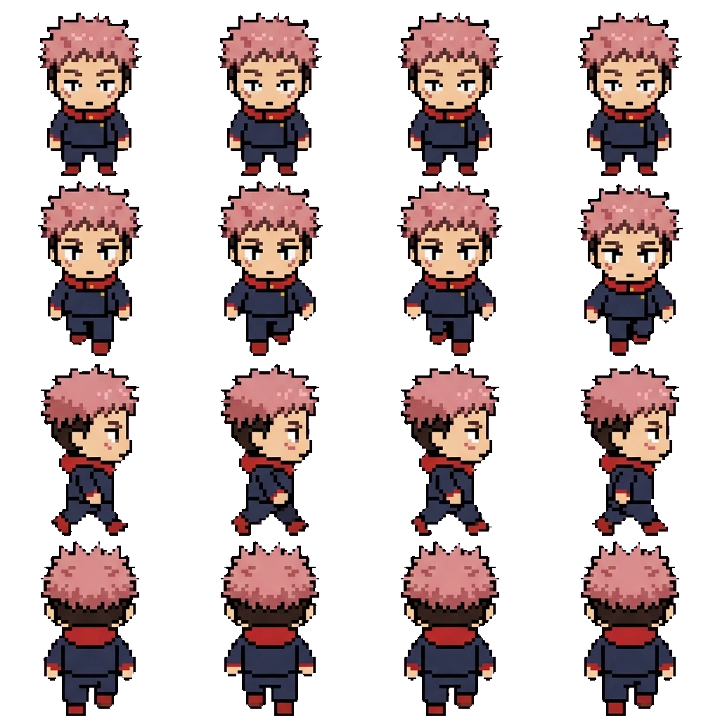 Yuji itadori movement sprite