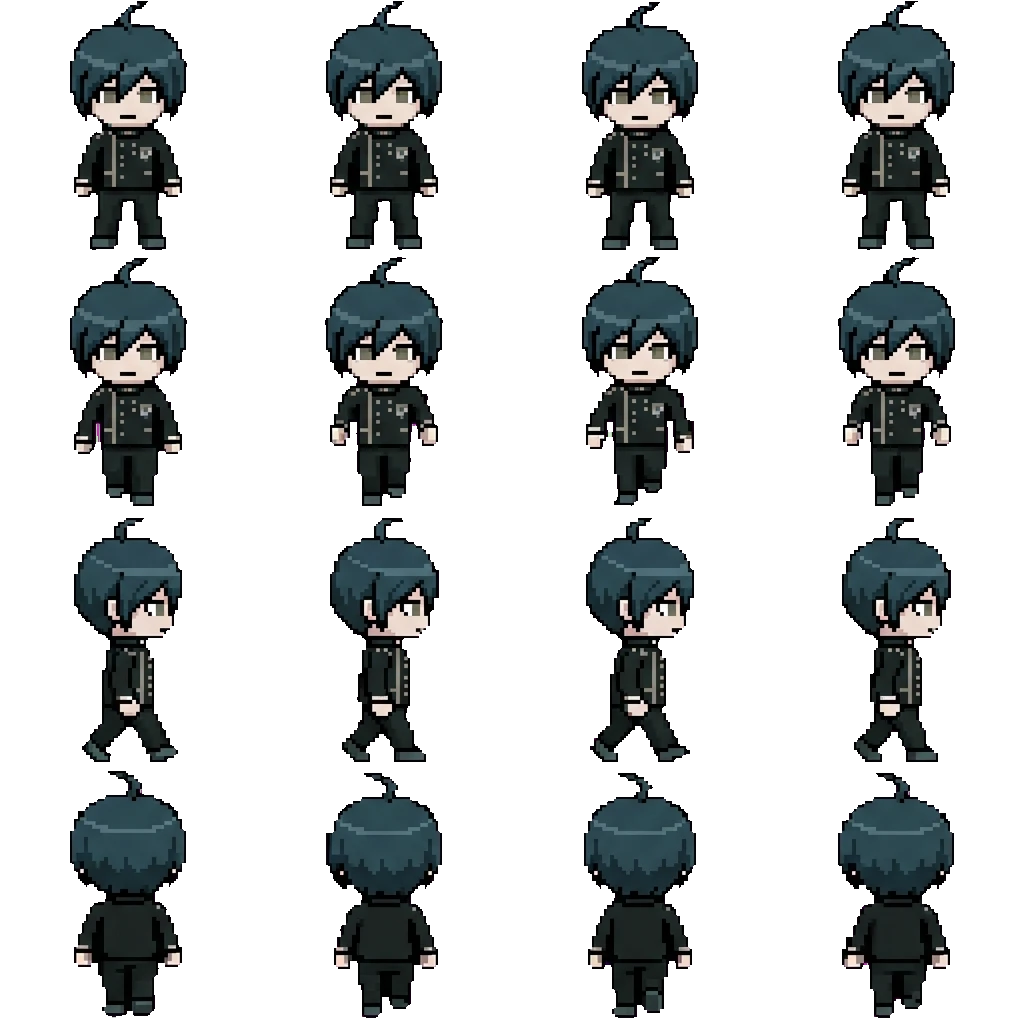 shuichi Saihara movement sprite