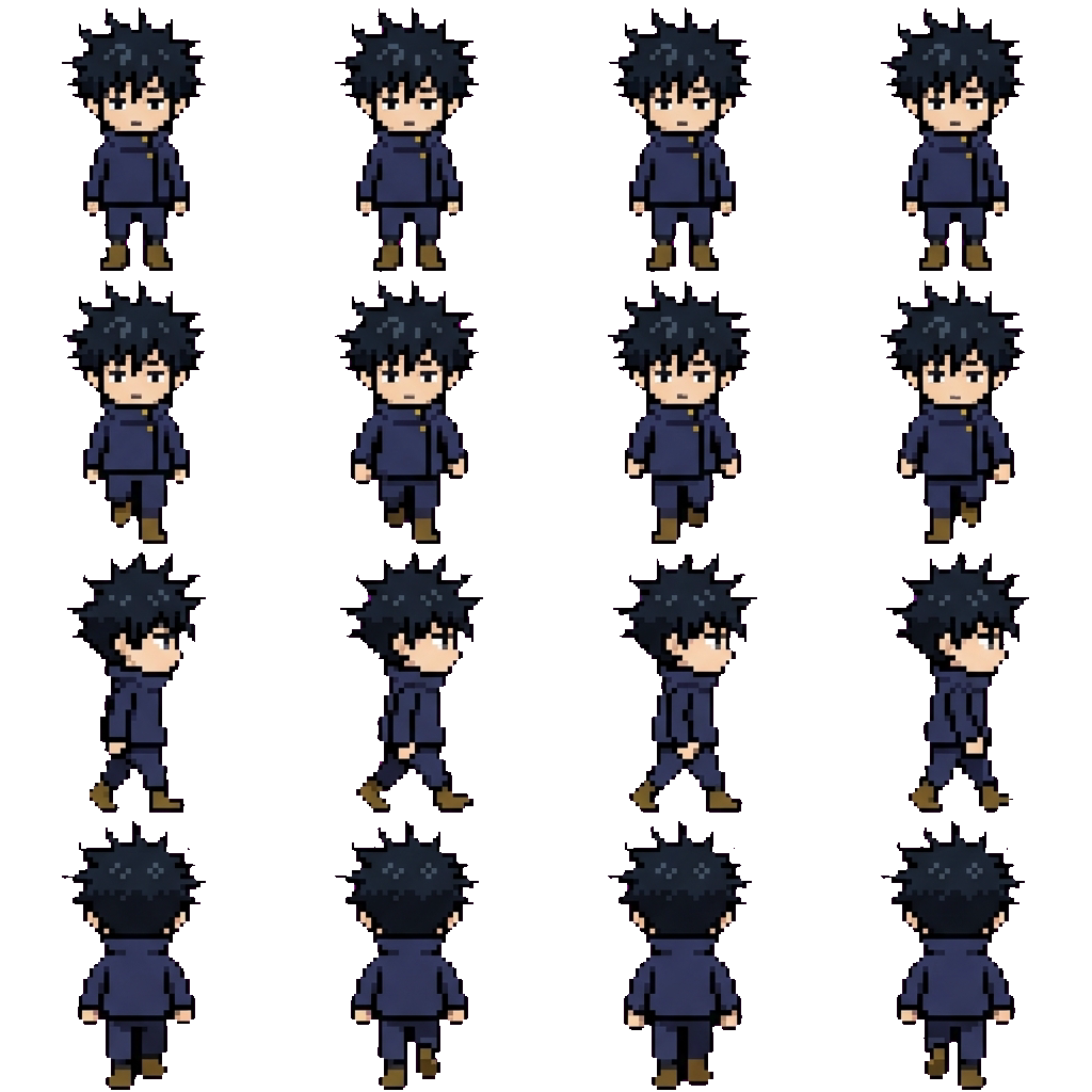 Megumi Fushiguro movement sprite