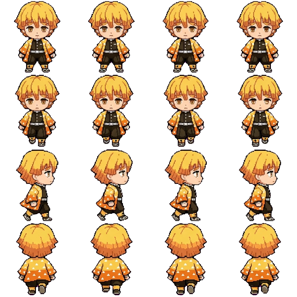 Agatsuma Zenitsu movement sprite