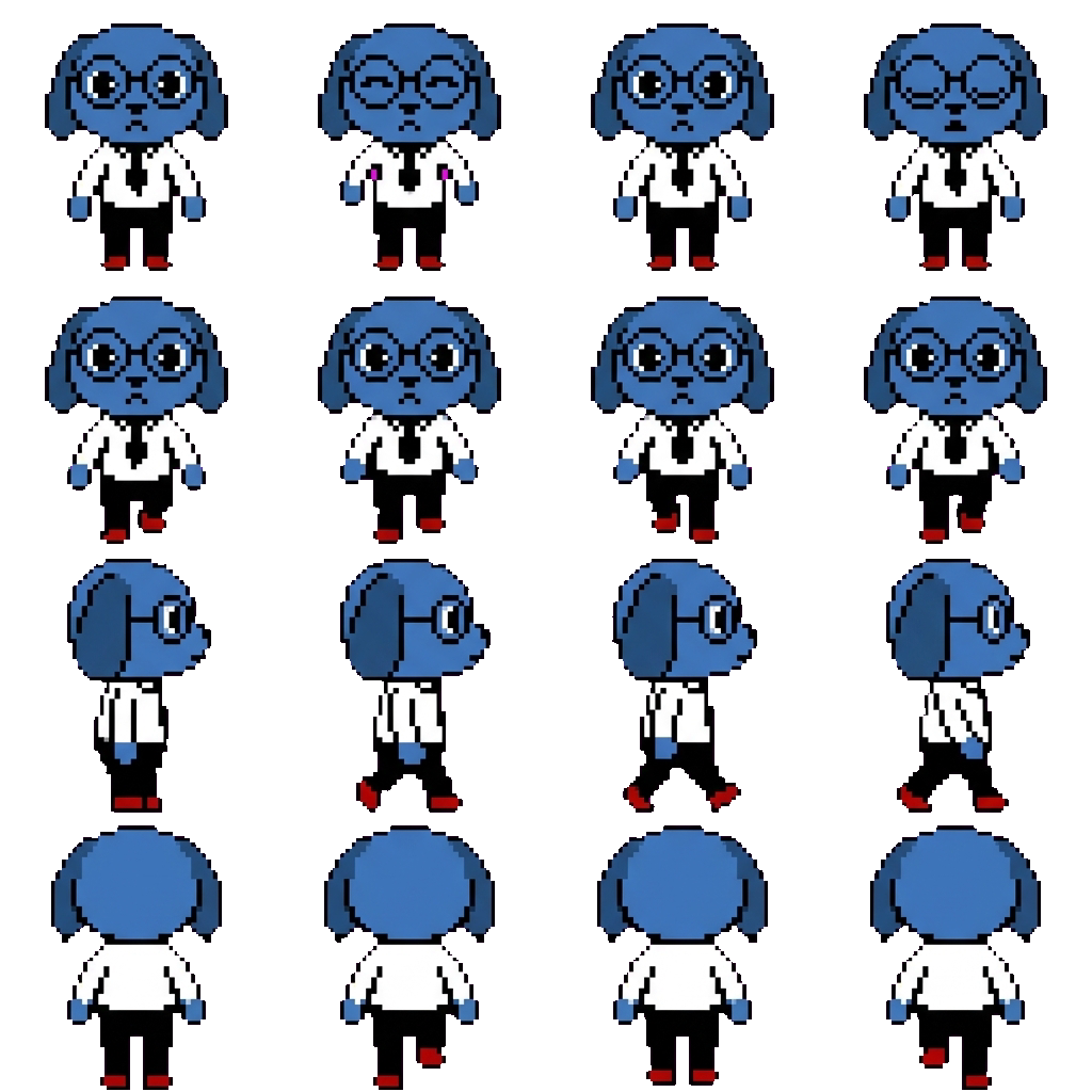 Secretary movement sprite