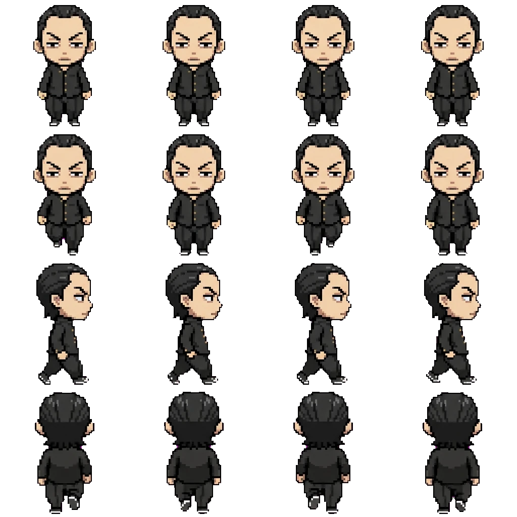 Makoto Suzuki movement sprite