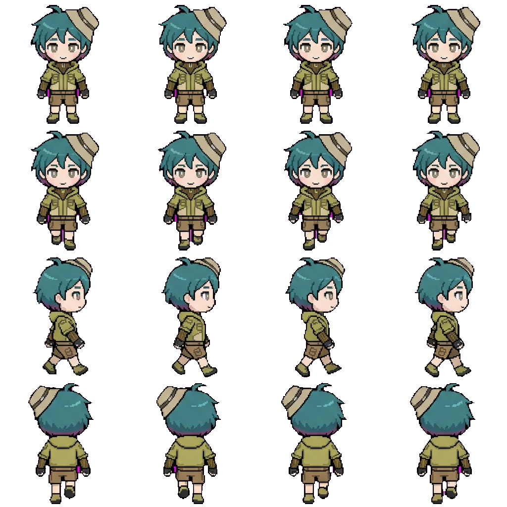 Hisoka Hinata movement sprite