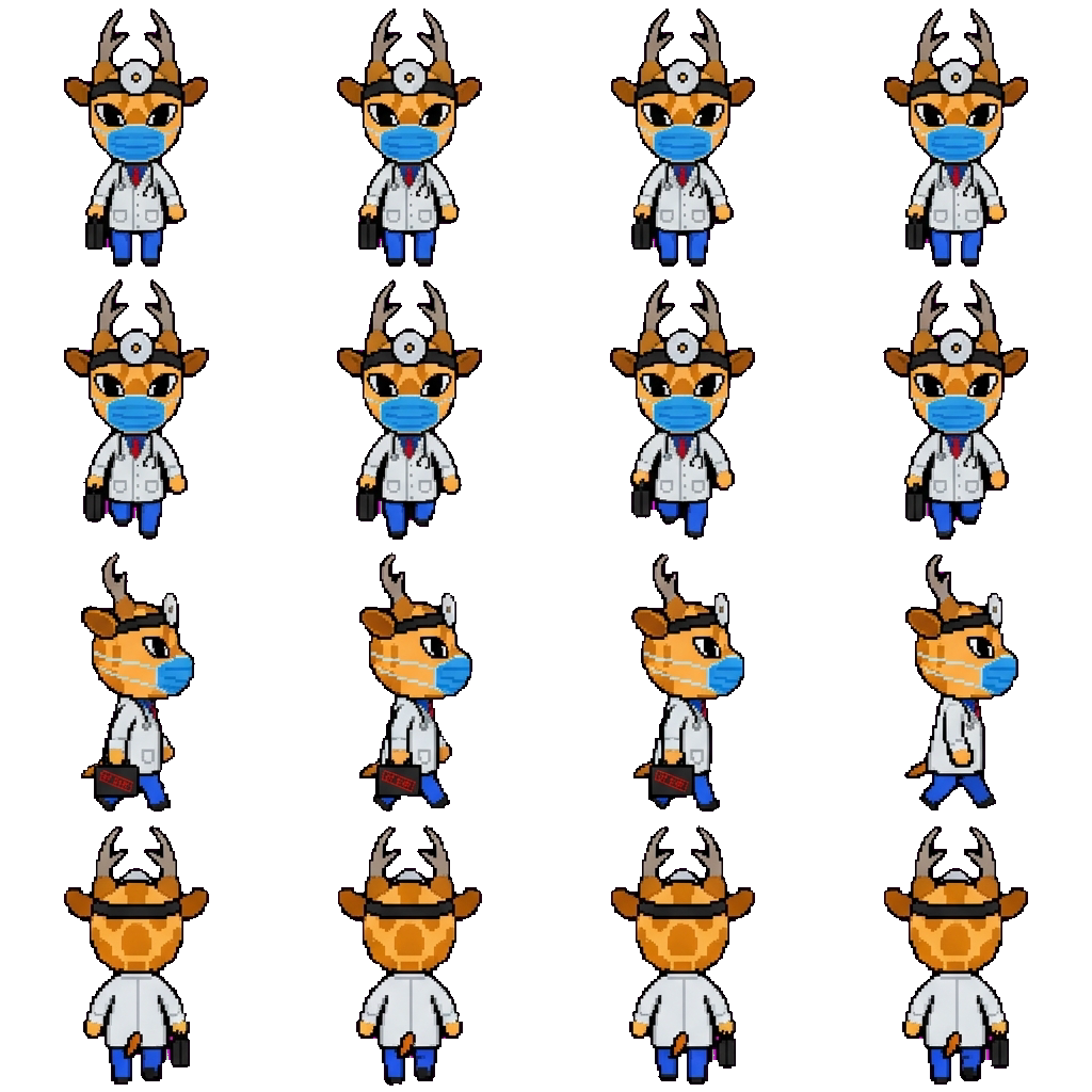 Dr. Harlow movement sprite