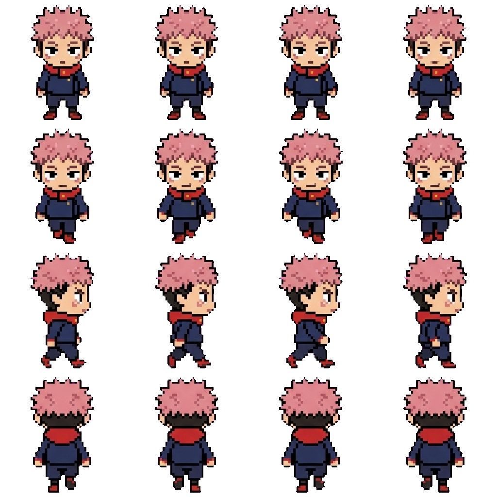 Yuji Itadori movement sprite