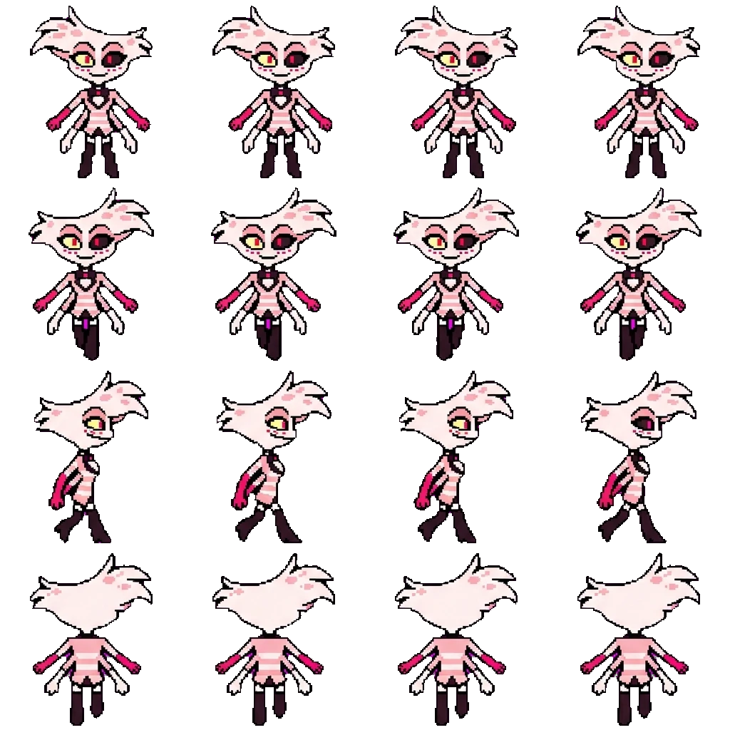 Angel Dust movement sprite