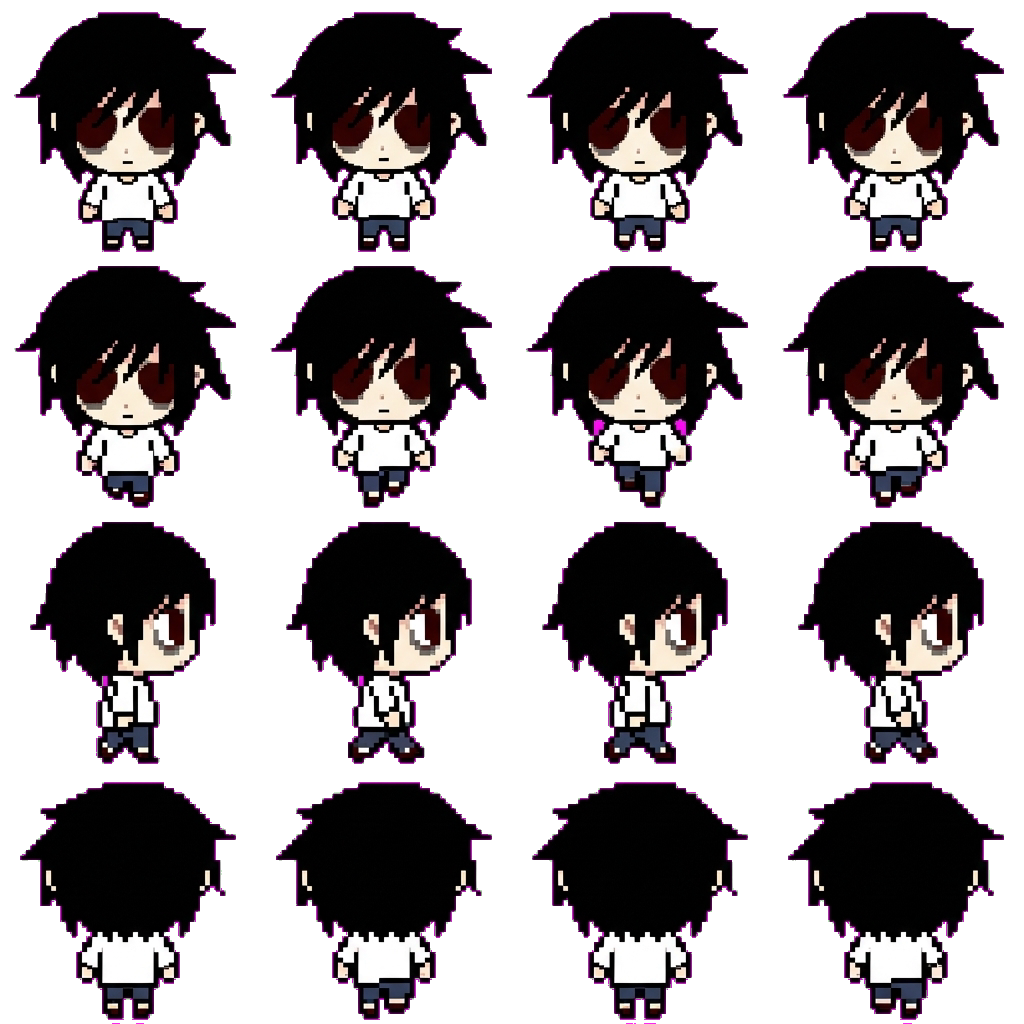 L Lawliet movement sprite