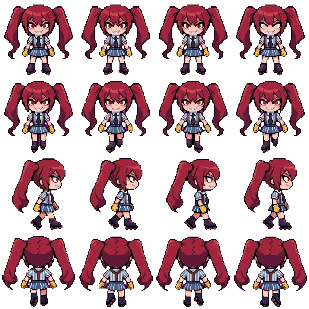 Cyan movement sprite