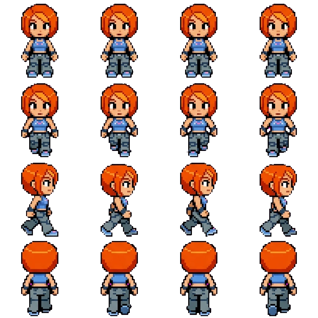 Butterfly movement sprite