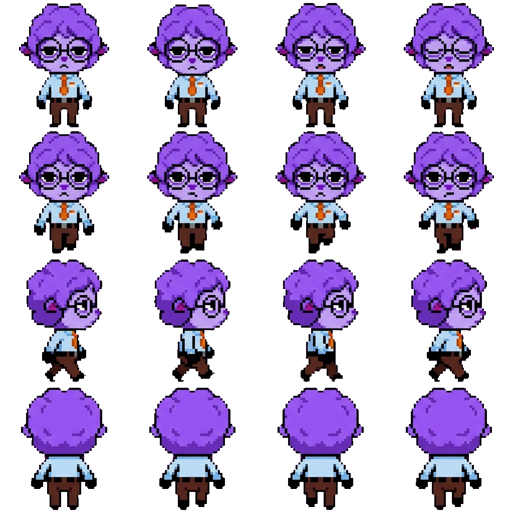 Secretary movement sprite