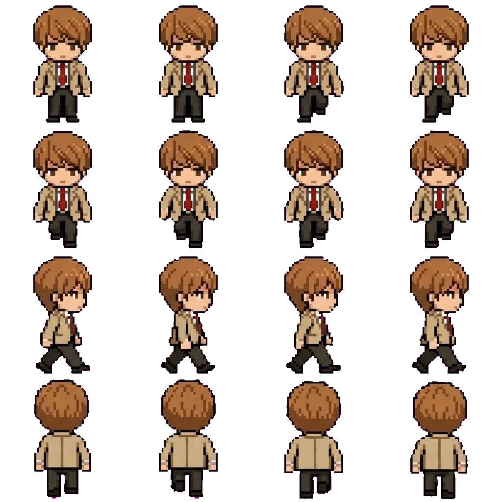 Light Yagami movement sprite