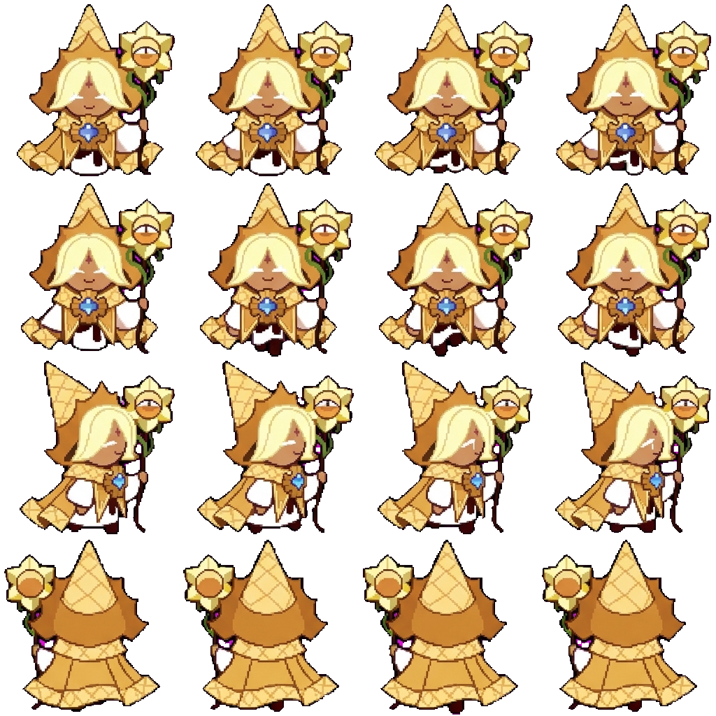 Pure vanilla cookie movement sprite