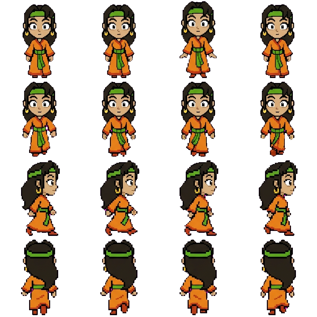 Xóchitl Ahuactzín movement sprite