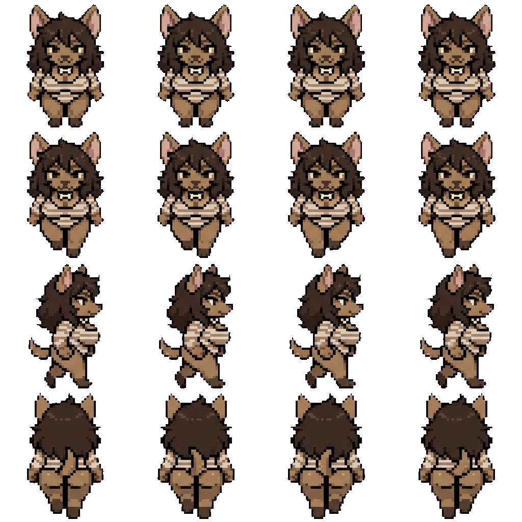 Canela movement sprite