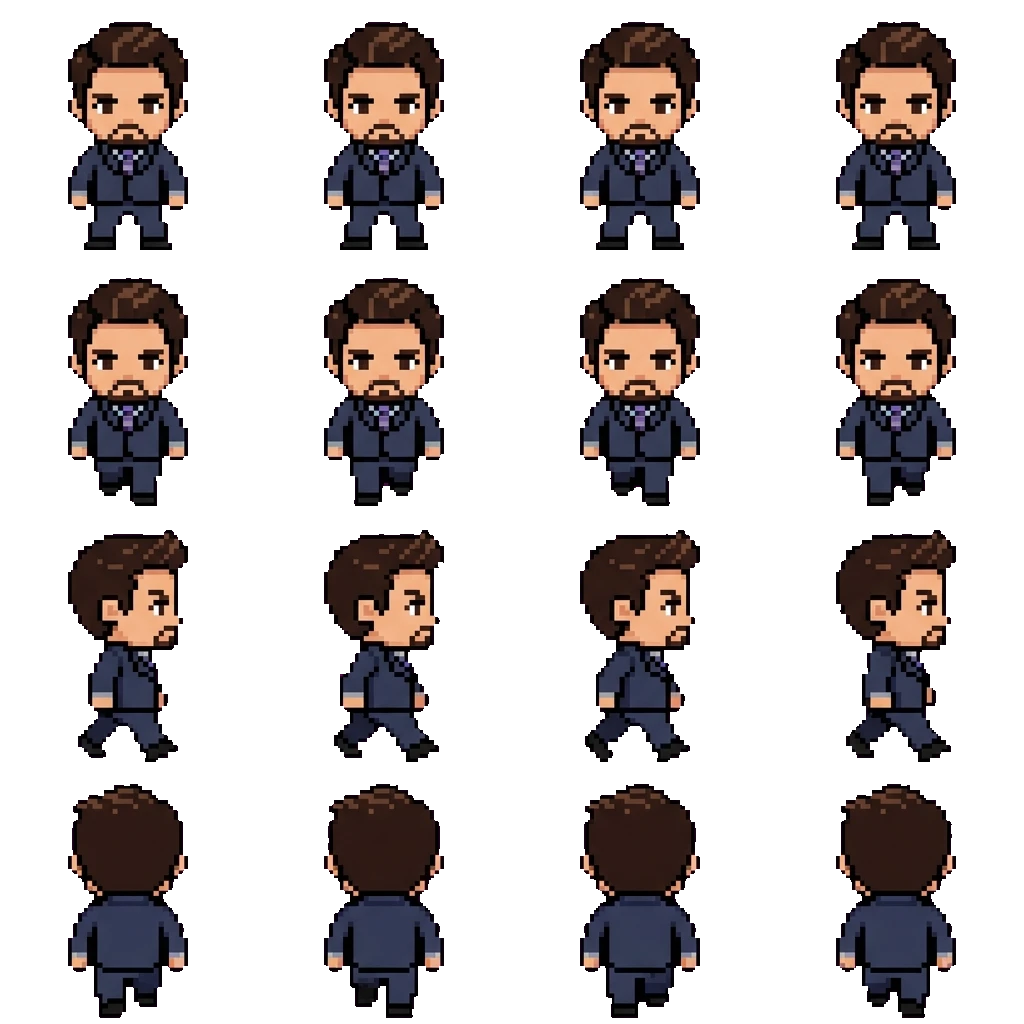 Tony Stark movement sprite