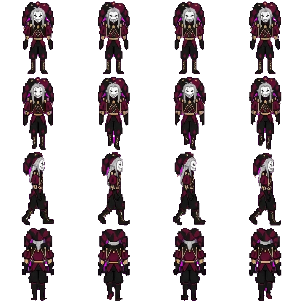Pierrot movement sprite