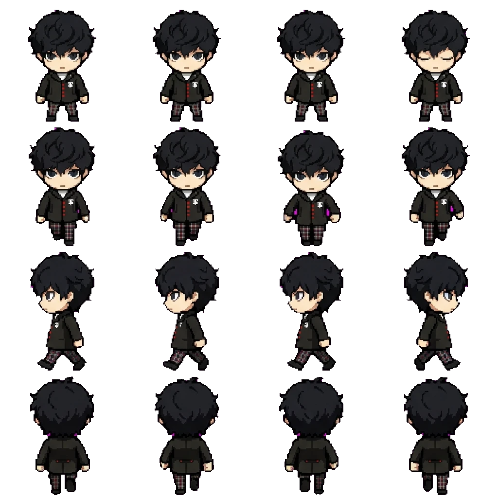 Ren Amamiya movement sprite