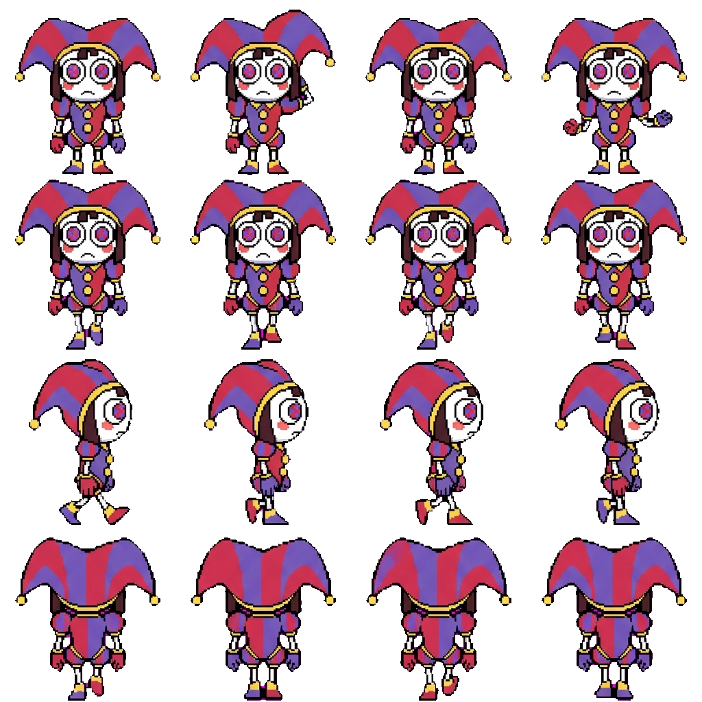 Pomni movement sprite