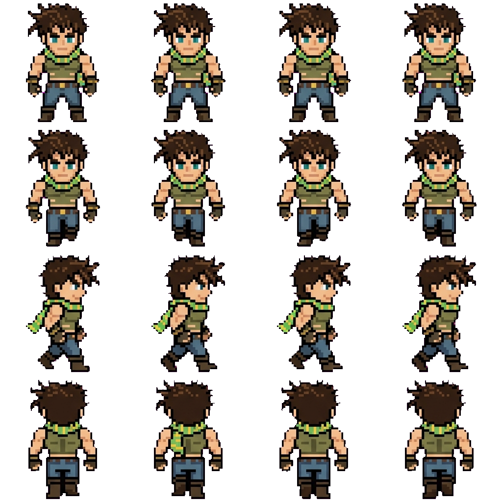 Joseph JOESTAR movement sprite