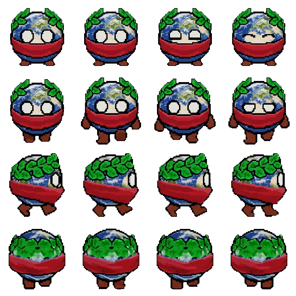 The Earth movement sprite