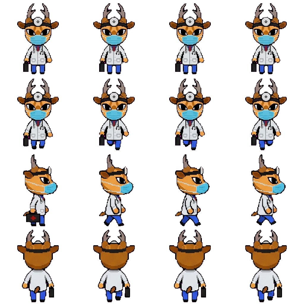 Dr. Harlow movement sprite