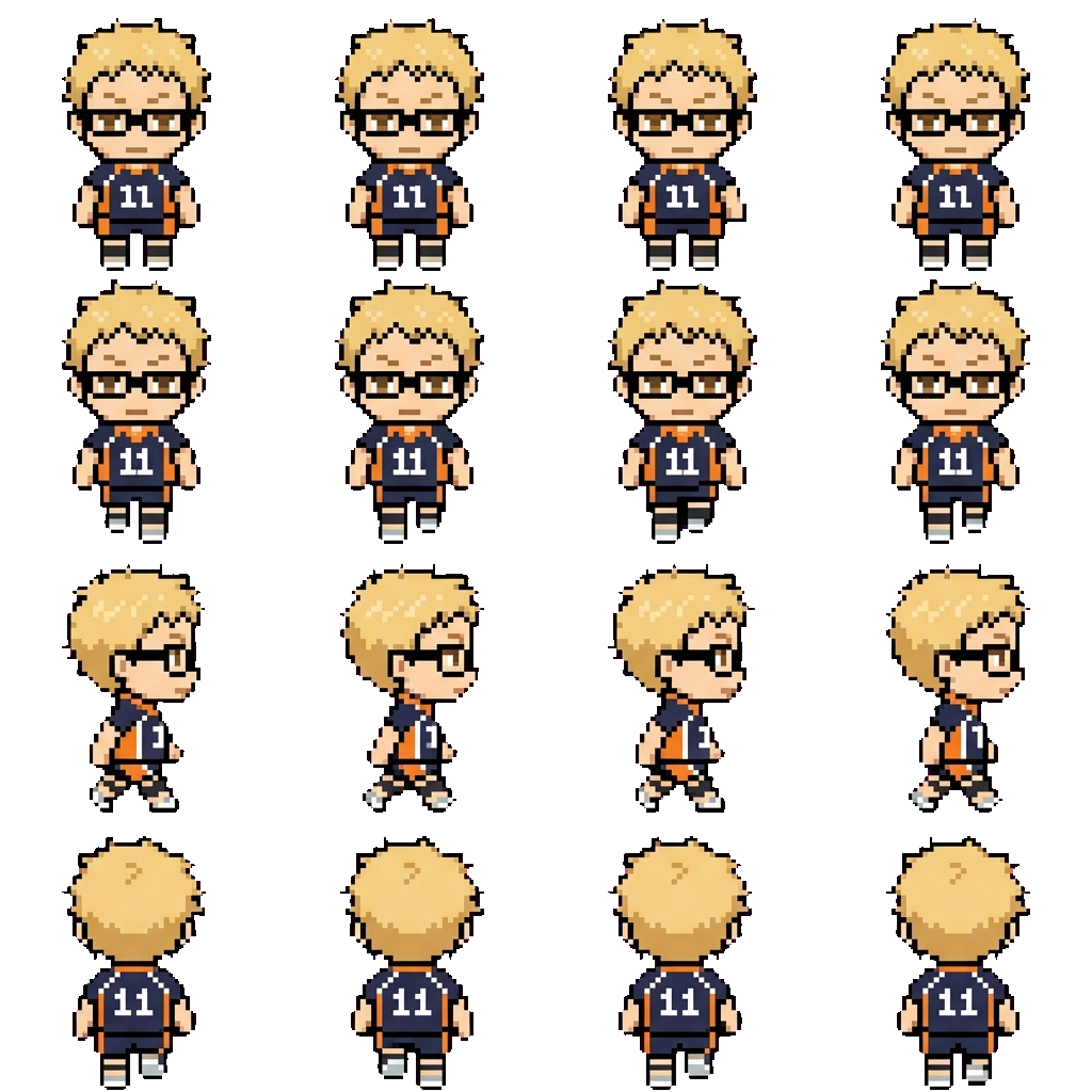 Tsukishima Kei movement sprite