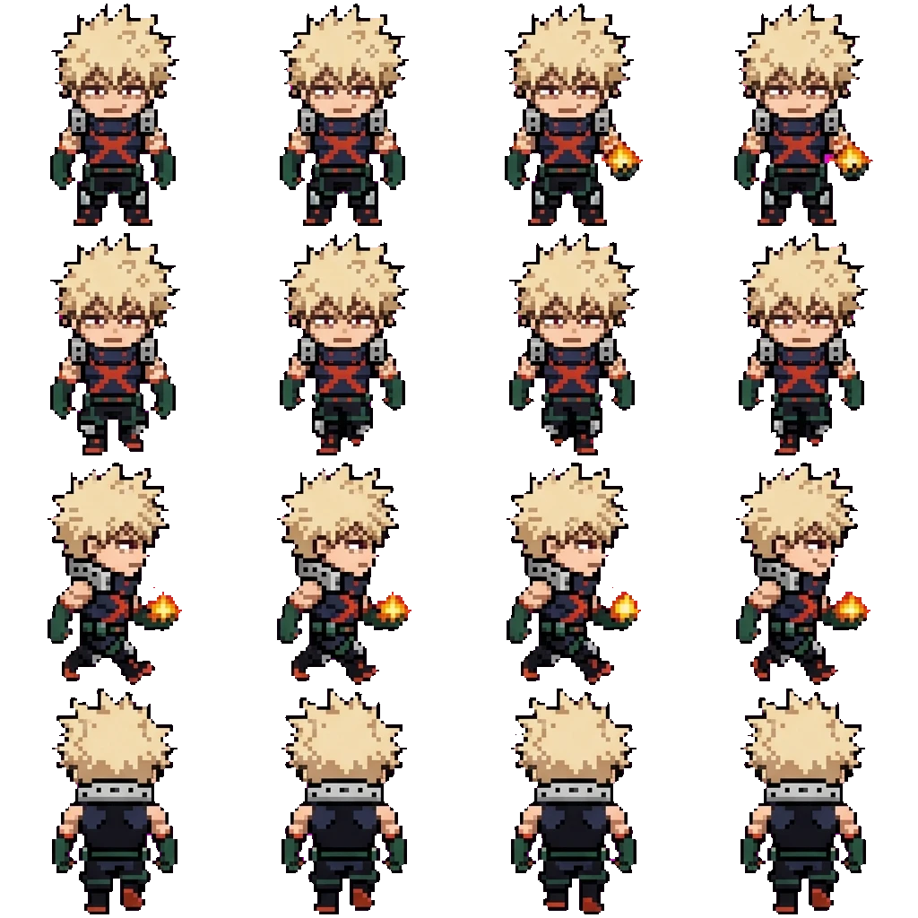 Katsuki Bakugou movement sprite