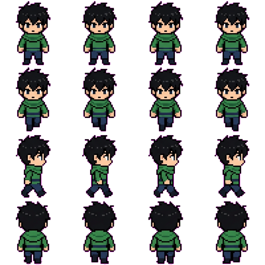 Li-jie (Nonchalant) movement sprite