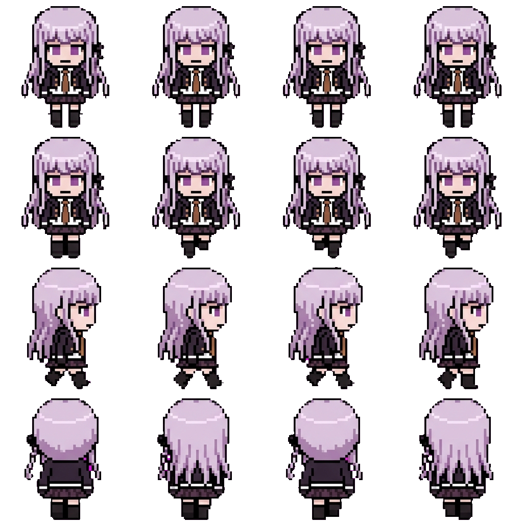 Kyoko Kirigiri movement sprite