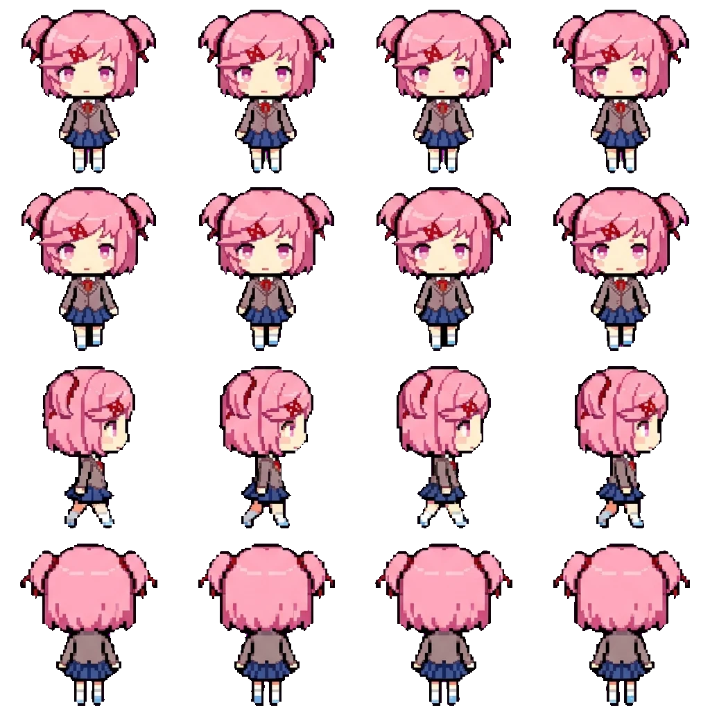Natsuki movement sprite