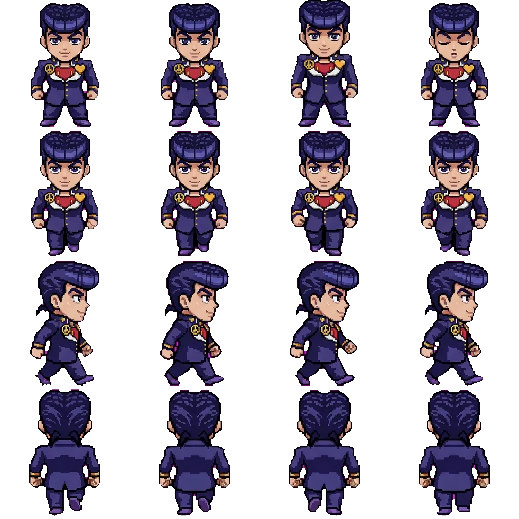 Higashikata Josuke movement sprite