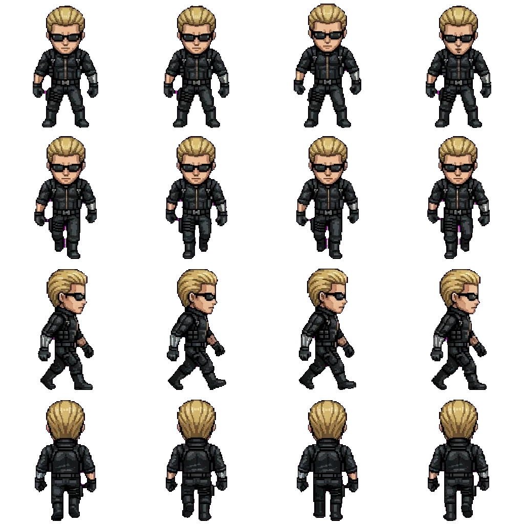 Albert Wesker movement sprite