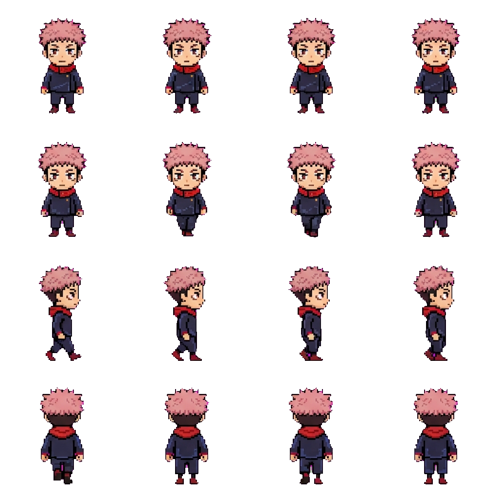 Yuji Itadori movement sprite