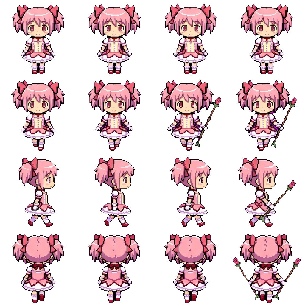 Madoka movement sprite