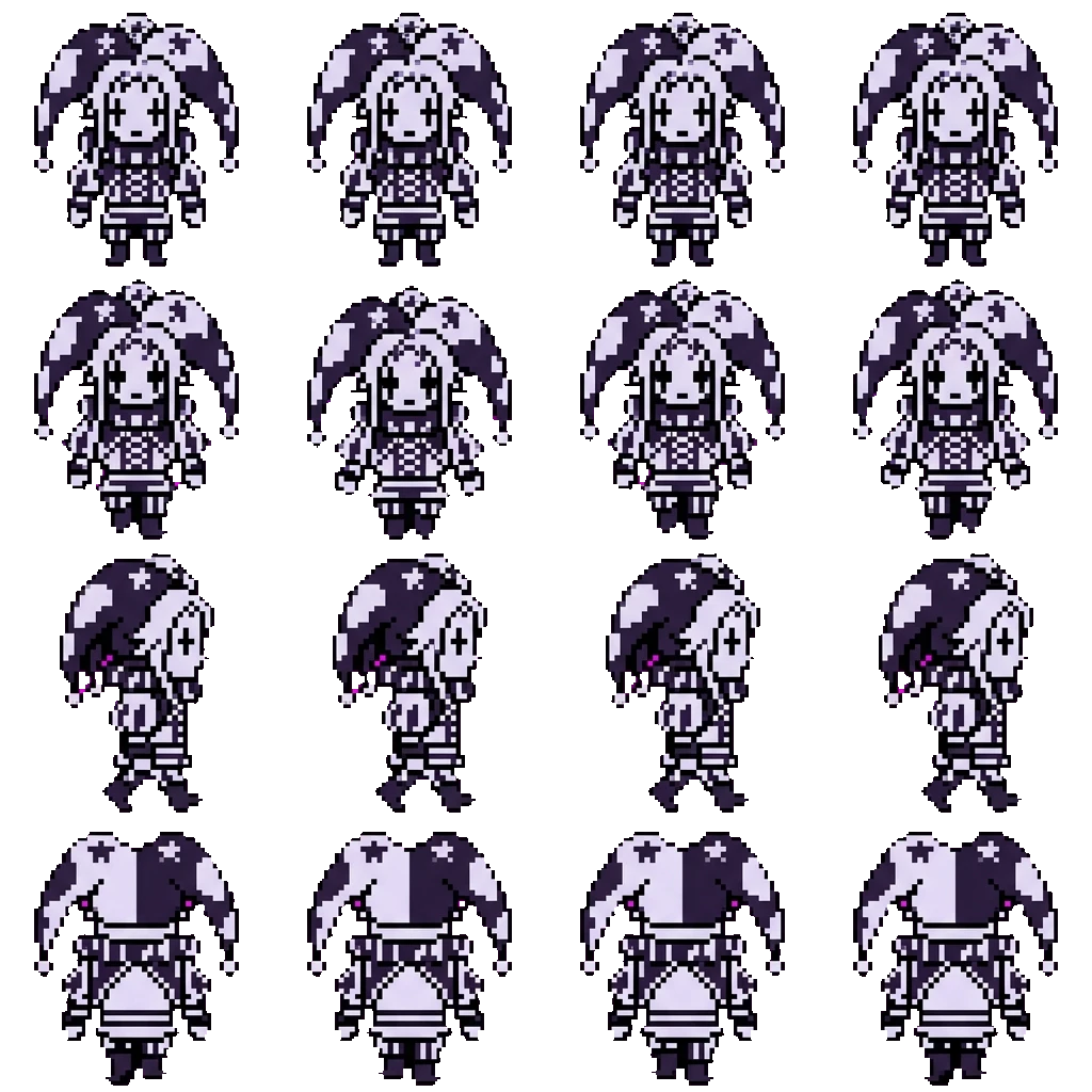Pierrot movement sprite