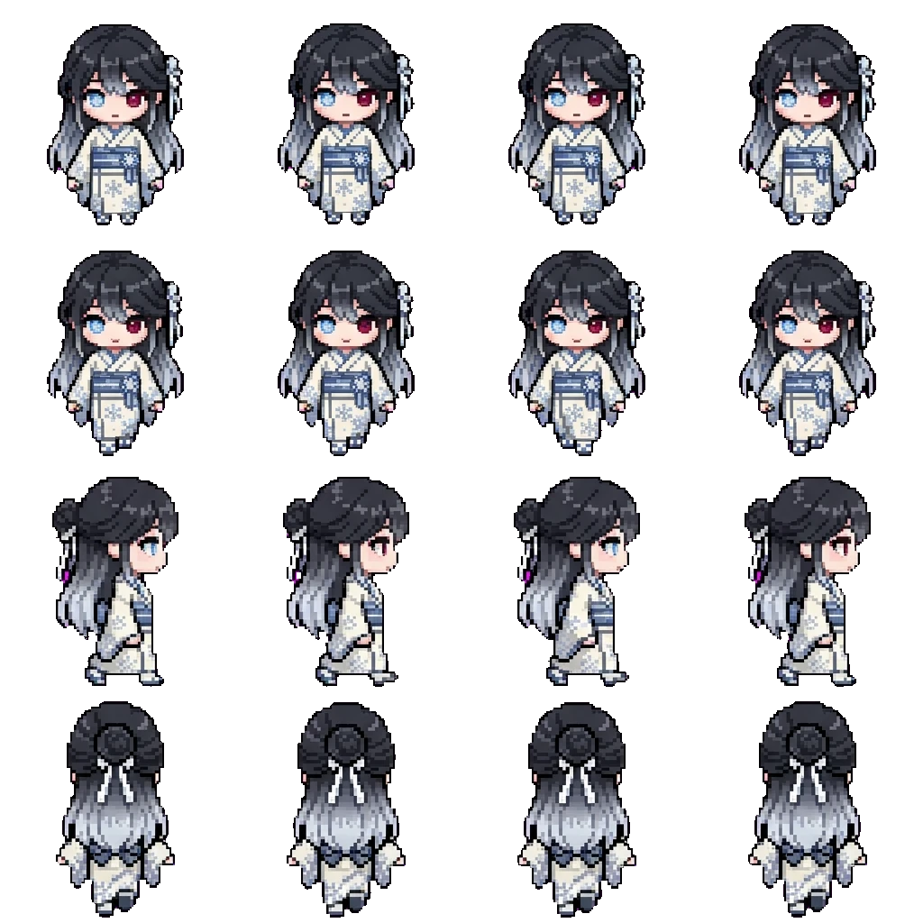Tsukishima Sayo movement sprite
