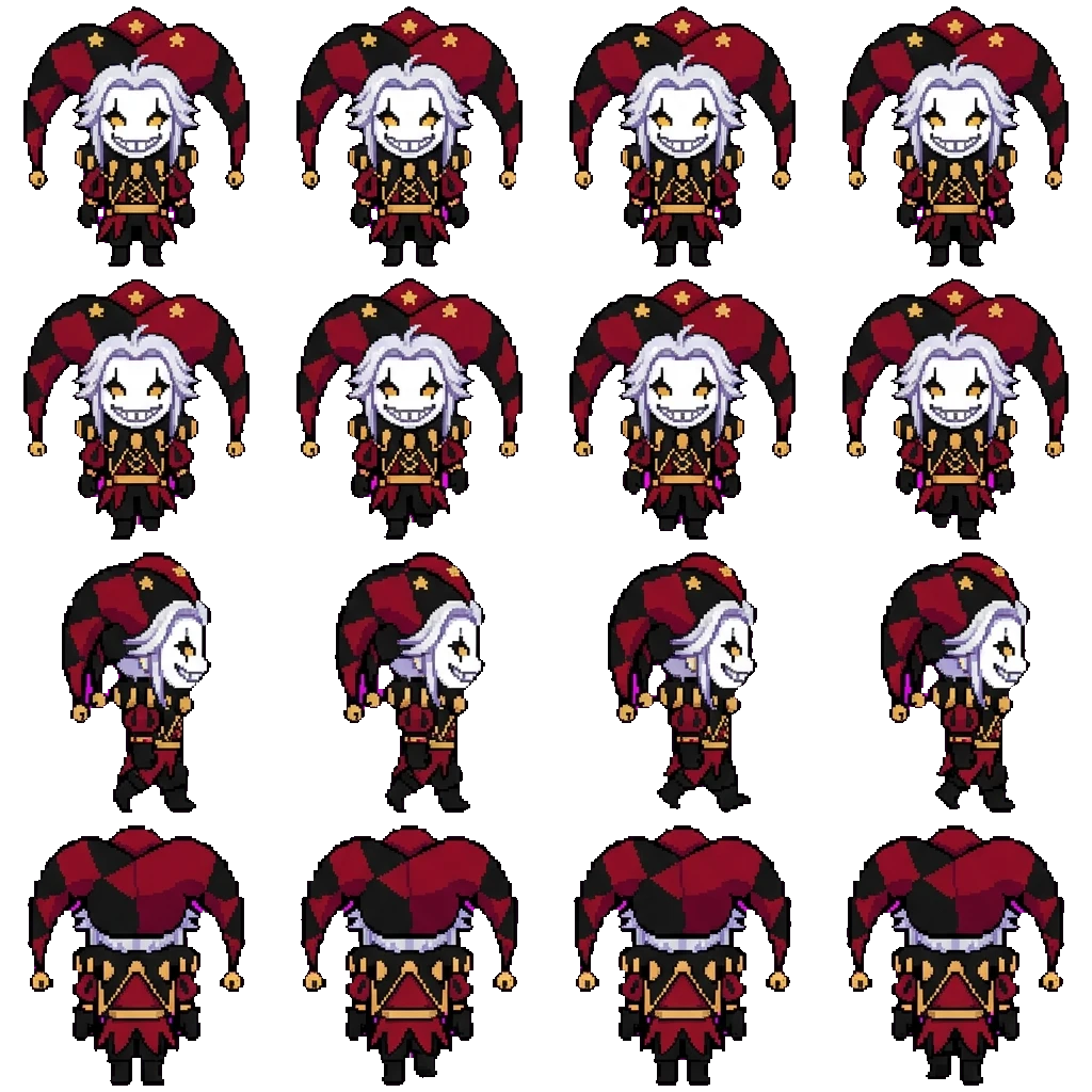 Pierrot movement sprite