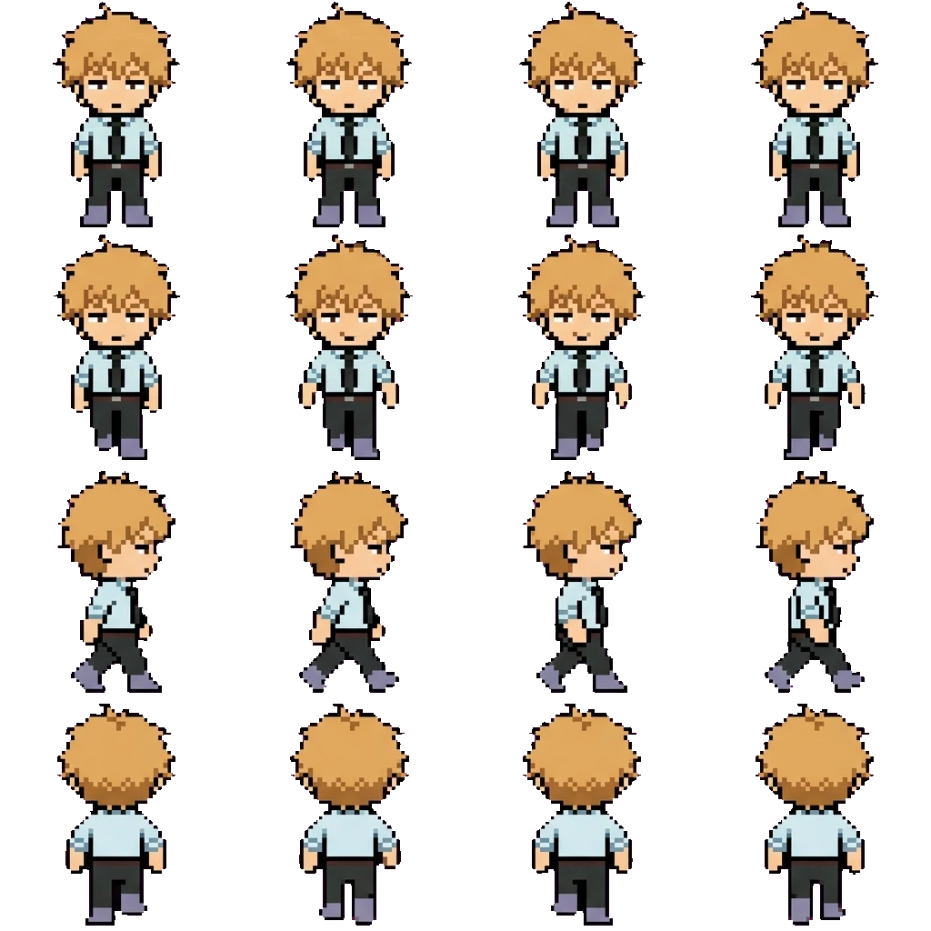 Denji movement sprite