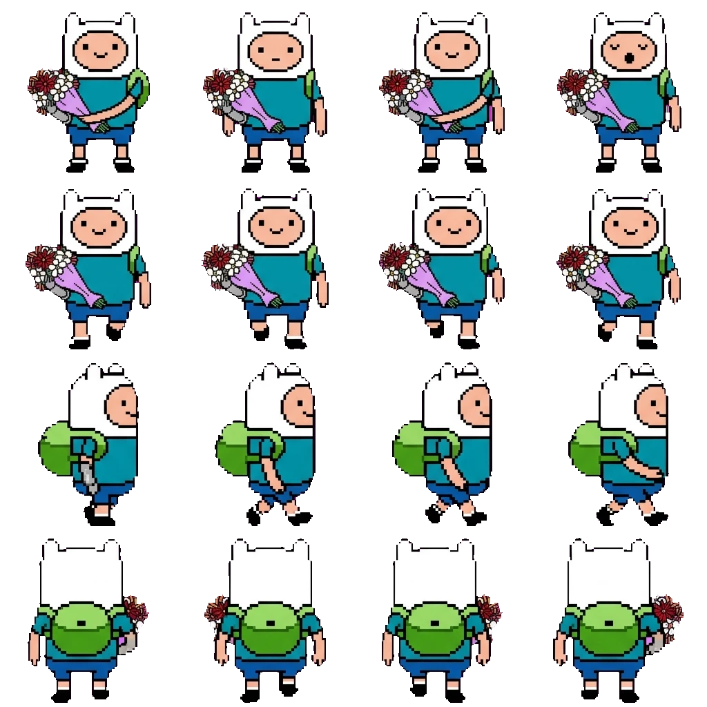 Fin movement sprite