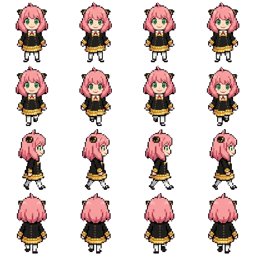 Anya Forger movement sprite