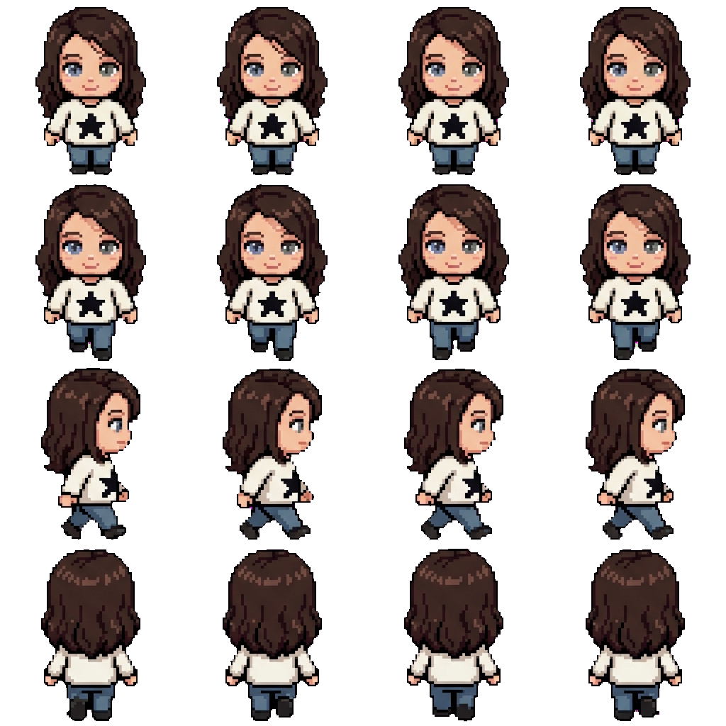 Milena movement sprite