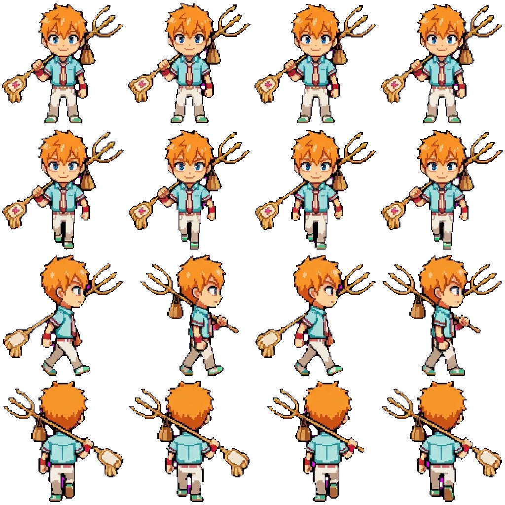 Kou Minamoto movement sprite
