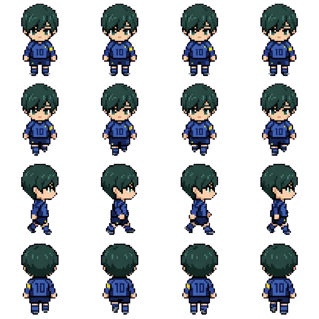 Rin Itoshi movement sprite