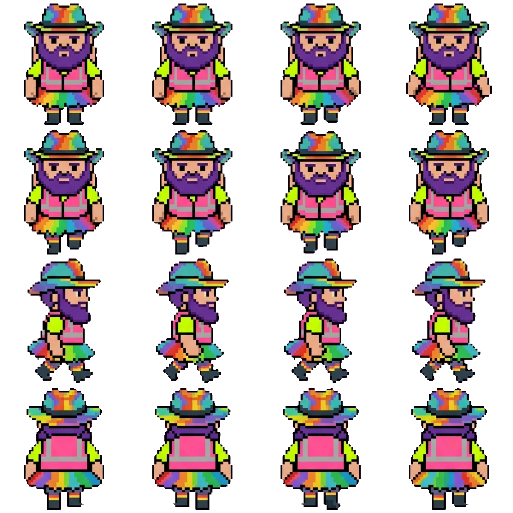 Hopeless The Pink Homeless Trash Car Fairy movement sprite