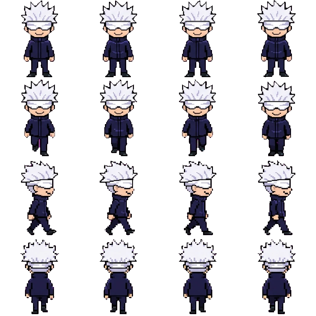 Satoru Gojo movement sprite