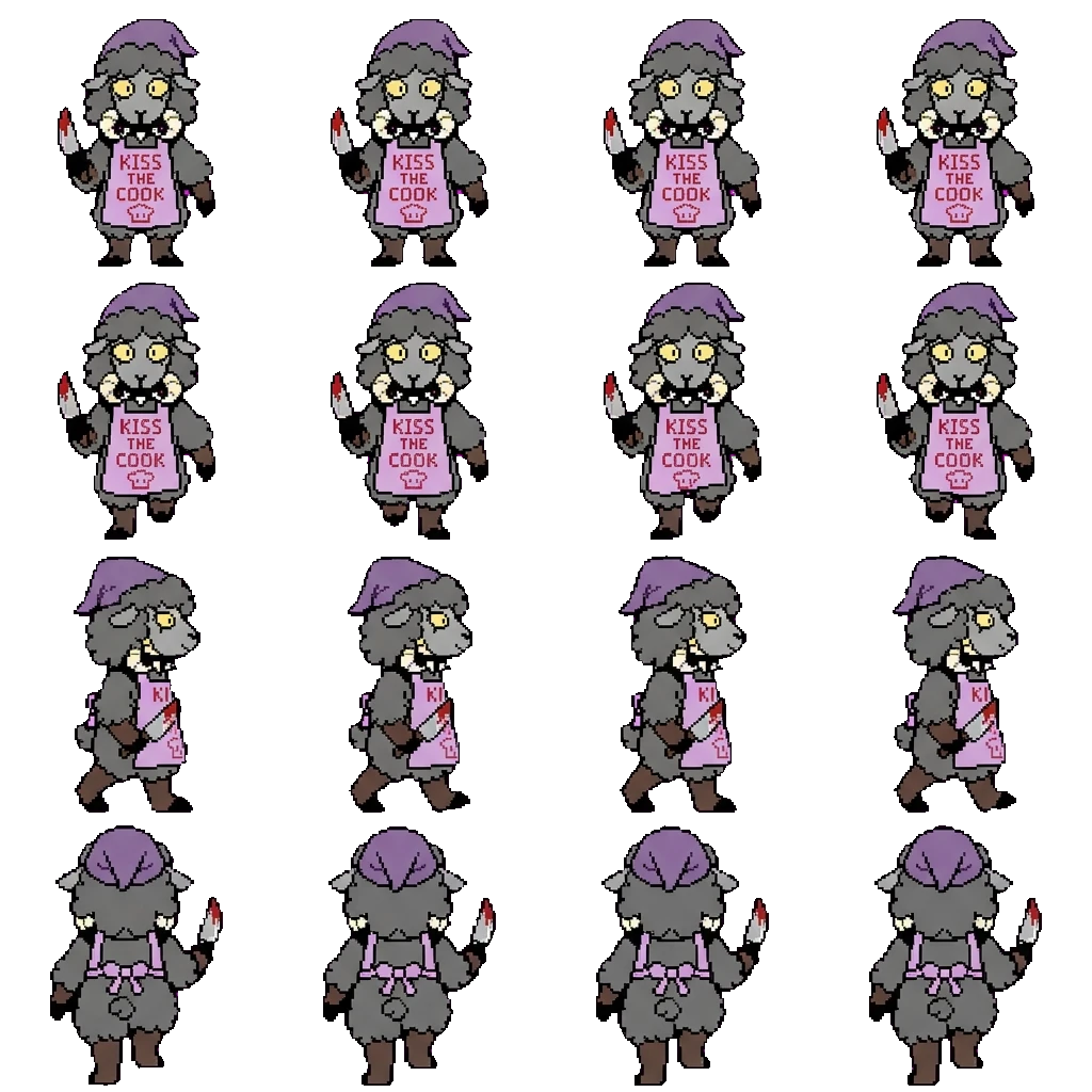 Rachel movement sprite
