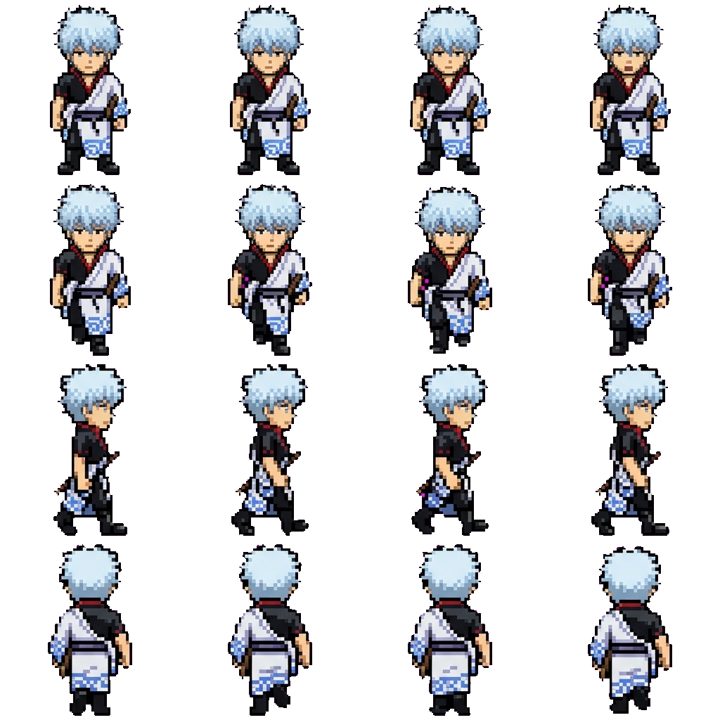 Sakata Gintoki movement sprite