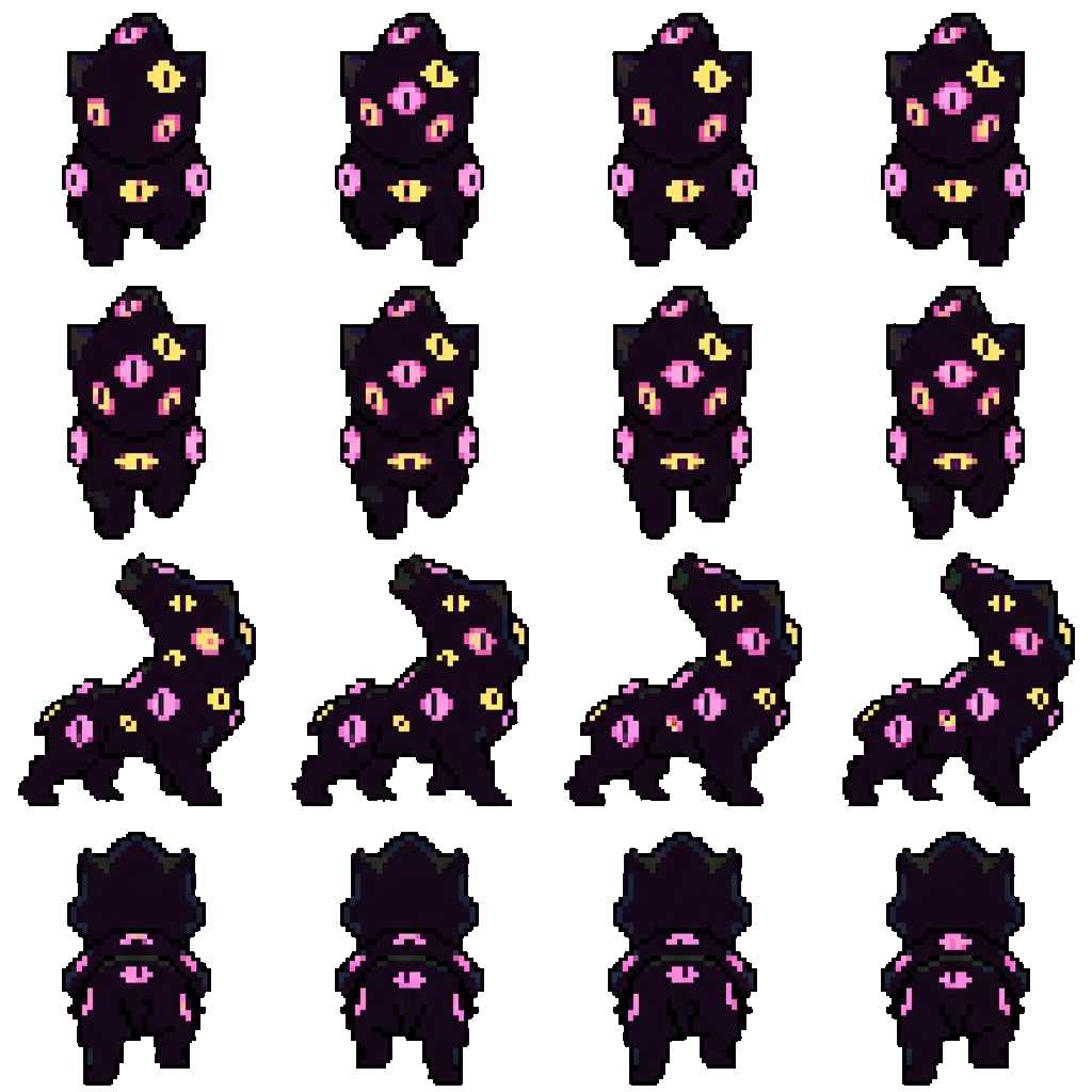 Abstraction movement sprite